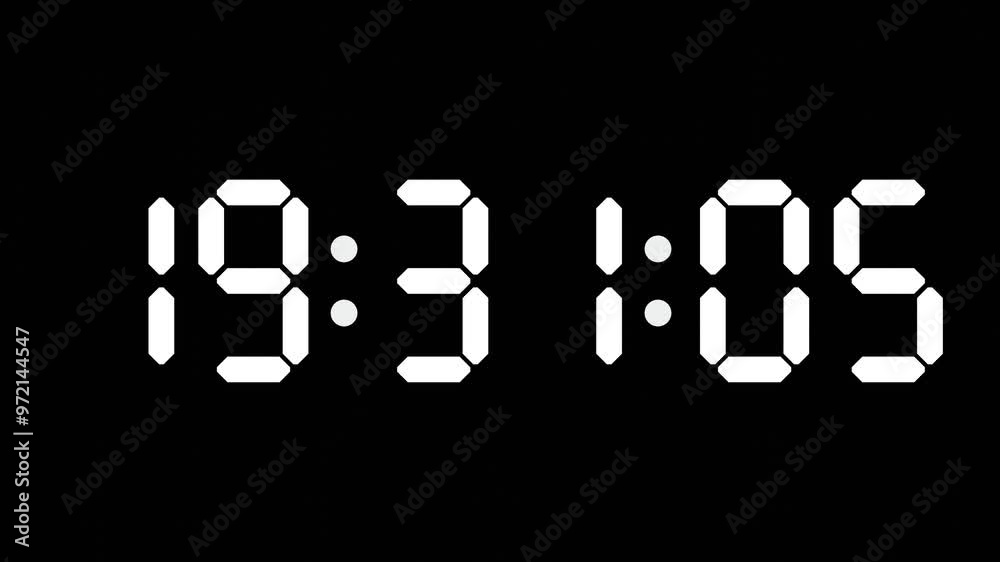19:31 - 60 Second Full-Screen Countdown Timer with 7-Segment Display | 7:31 PM (Seven O'Clock Thirty-One Minutes) | Nineteen O'Clock, Thirty-One Minutes 19:31 - 60 Second Full-Screen Countdown Timer with 7-Segment Display | 7:31 PM (Seven O'Clock Thirty-One Minutes) | Nineteen O'Clock, Thirty-One Minutes