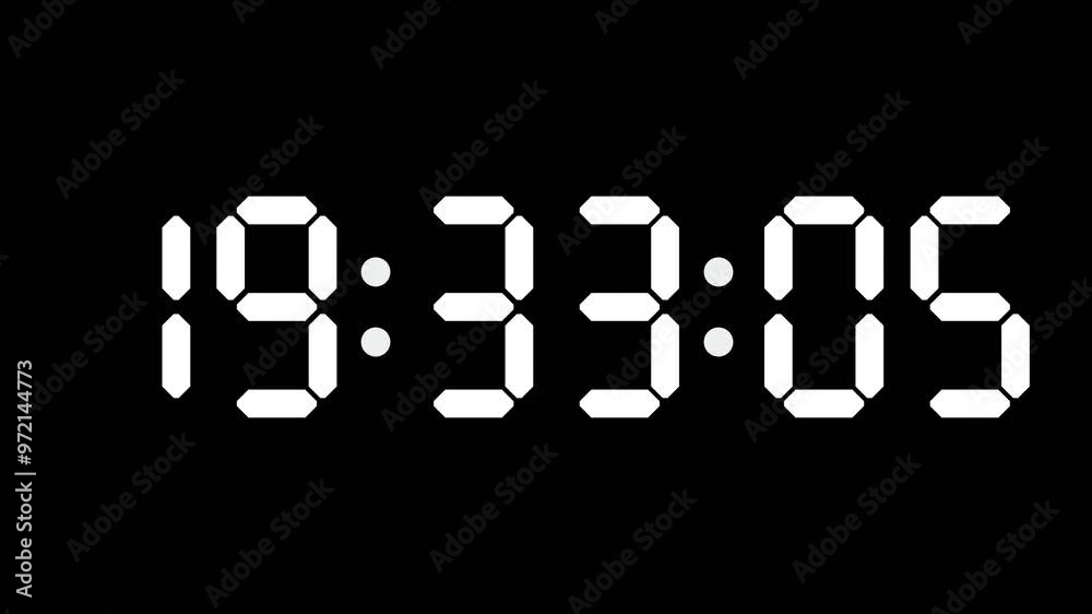19:33 - 60 Second Full-Screen Countdown Timer with 7-Segment Display | 7:33 PM (Seven O'Clock Thirty-Three Minutes) | Nineteen O'Clock, Thirty-Three Minutes 19:33 - 60 Second Full-Screen Countdown Timer with 7-Segment Display | 7:33 PM (Seven O'Clock Thirty-Three Minutes) | Nineteen O'Clock, Thirty-Three Minutes