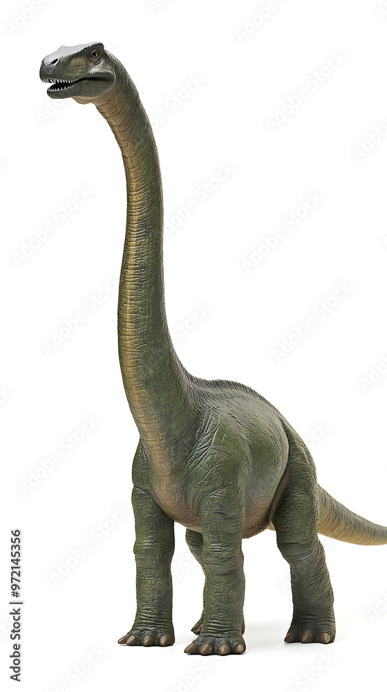 Obraz premium Brachiosaurus dinosaur isolated on white background