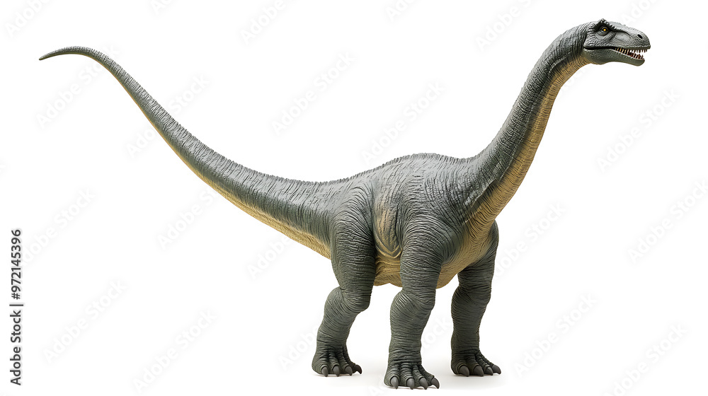 Fototapeta premium Brachiosaurus dinosaur isolated on white background