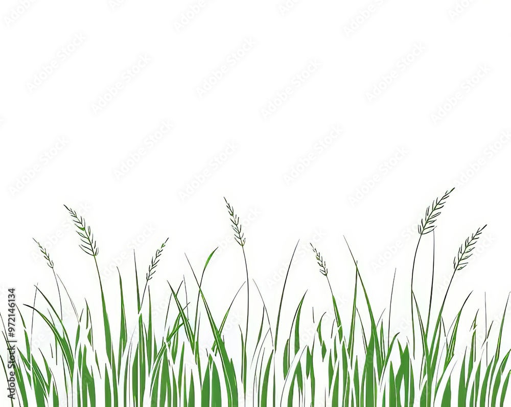 Fototapeta premium vector de hierba color verde