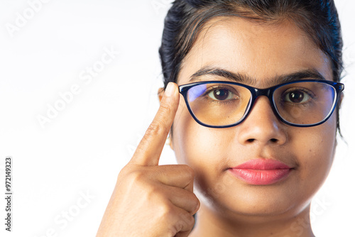 Woman in spectacles