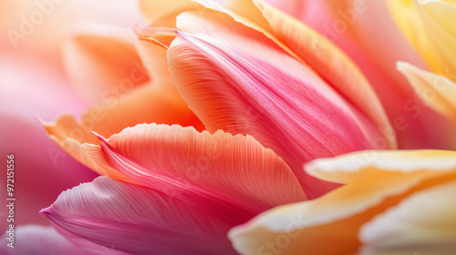 Close-up of tulip flower petals