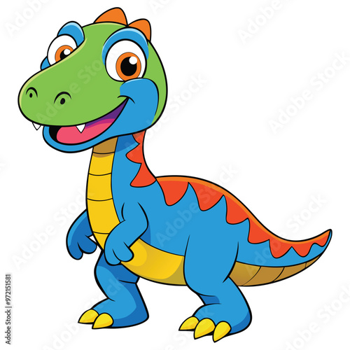 A drawing of a dinosaur