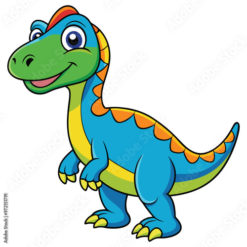 A drawing of a dinosaur