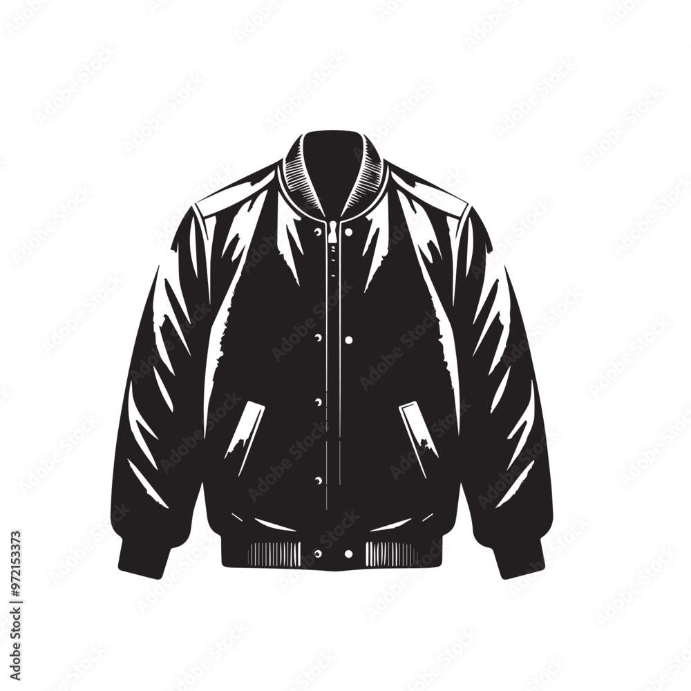 Jacket silhouette. Illustration of jacket. jacket logo, icon design isolated on white background. Jacket silhouette. Illustration of jacket. jacket logo, icon design isolated on white background.