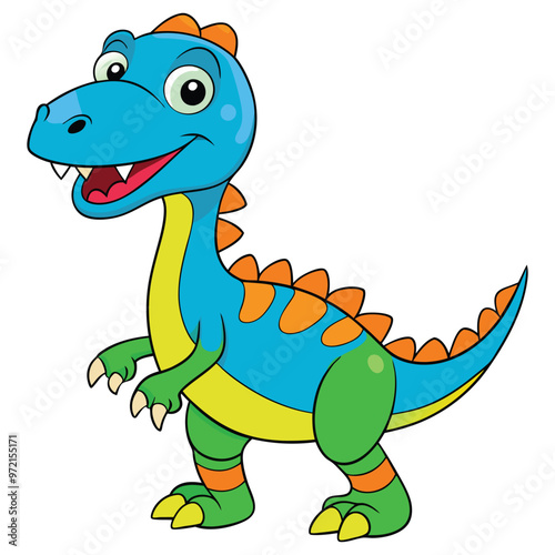 A drawing of a dinosaur