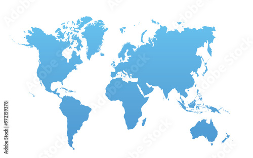 World map on white background. All countries in The World different colors. Can use for printing, website, presentation element, textile. World map vector illustration, high-resolution, travel.