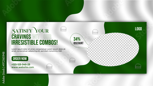 Restaurant Food Menu facebook cover Design template.