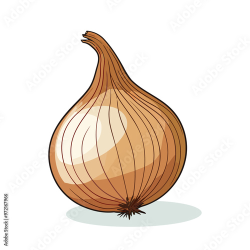 Wallpaper Mural Onion icon. Onion image isolated. Onion sign in flat design. Vector illustration Torontodigital.ca