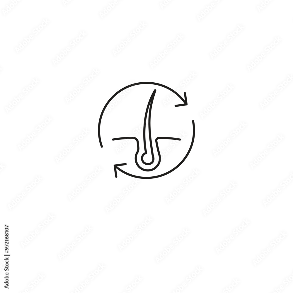 Root Strength vector line icon