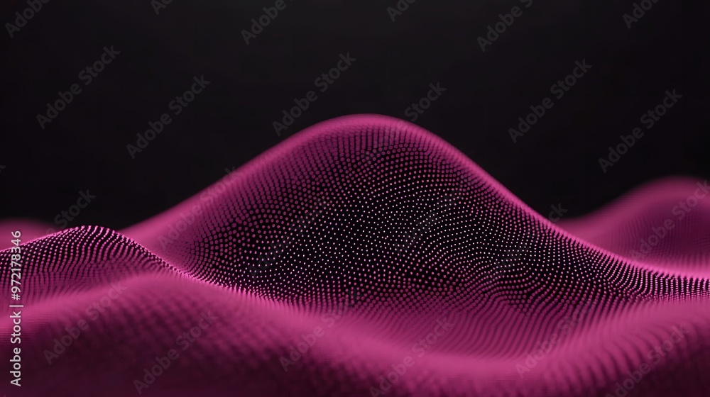Abstract Pink Digital Landscape with Dots Abstract Pink Digital Landscape with Dots