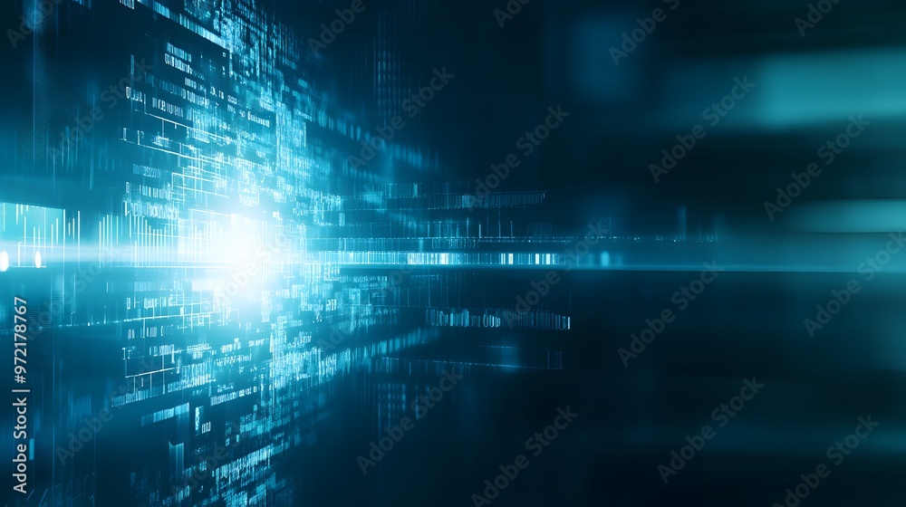 Abstract Digital Data Flow Background Abstract Digital Data Flow Background