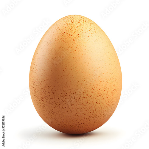 Chicken egg isolated on white background