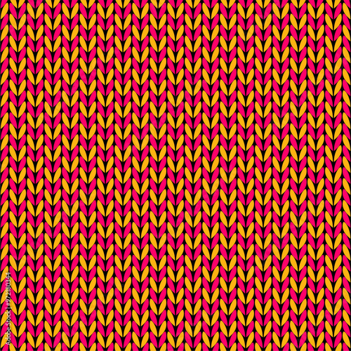 Knitted background pattern wallpaper knitting decorative print handmade textile knitting handiwork 