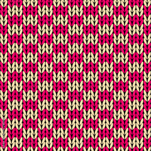 Knitted background pattern wallpaper knitting decorative print handmade textile knitting handiwork 