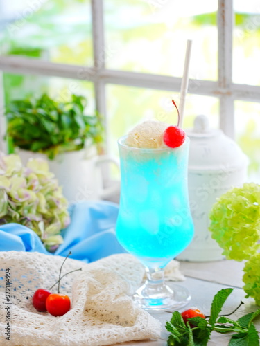 夏スイーツ クリームソーダ