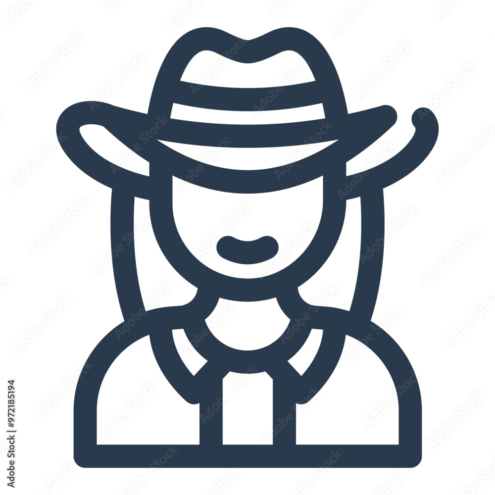 Classic Cowgirl Hat and Attire Classic Cowgirl Hat and Attire