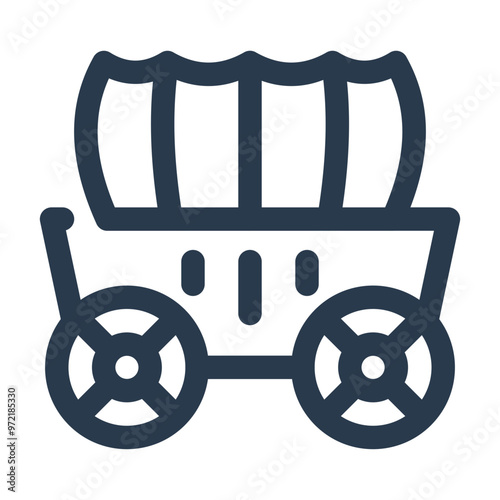 Covered Stagecoach Wagon Icon