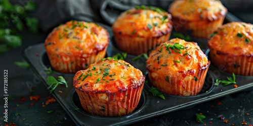 Savory Muffins with Fish and Cheese photo