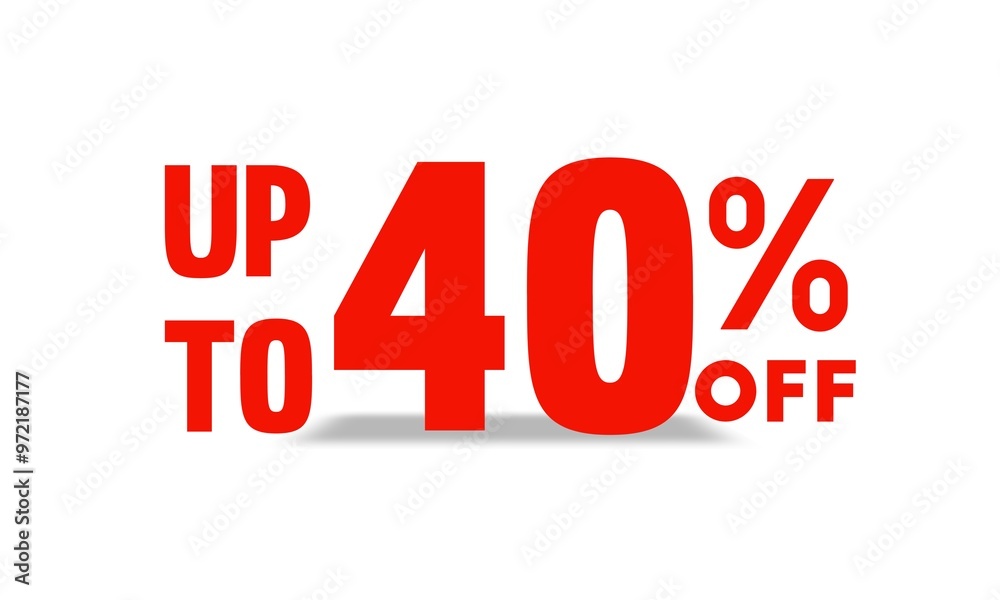 discount upto 40 percent off sale vector, 40 percent off typography vector illustration discount upto 40 percent off sale vector, 40 percent off typography vector illustration