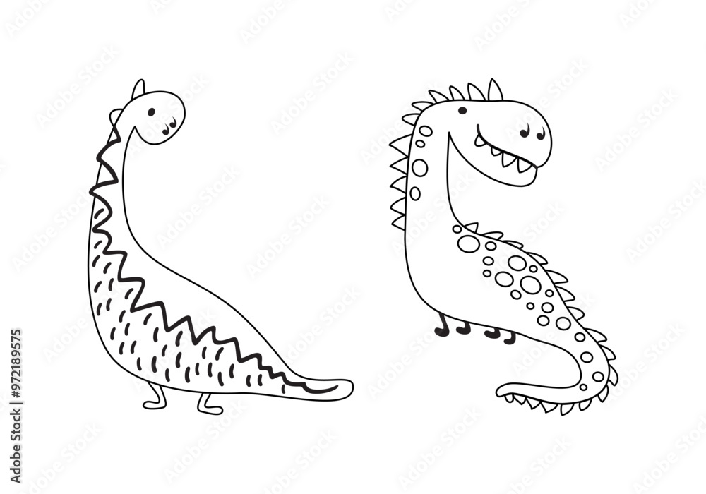 Fototapeta premium Dinosaur Outline