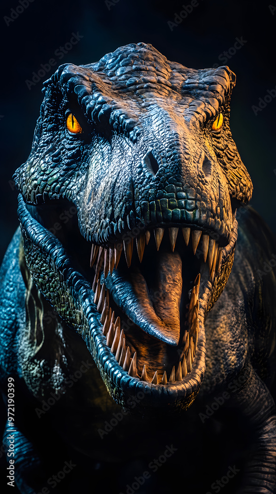 Tyrannosaurus rex dinosaur isolated on black background. T-rex Tyrannosaurus rex dinosaur isolated on black background. T-rex