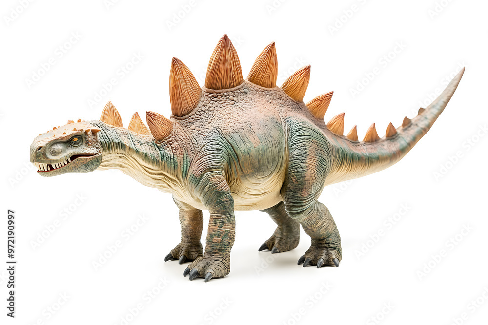 Dinosaur Stegosaurus isolated on white background, prehistoric creature Dinosaur Stegosaurus isolated on white background, prehistoric creature