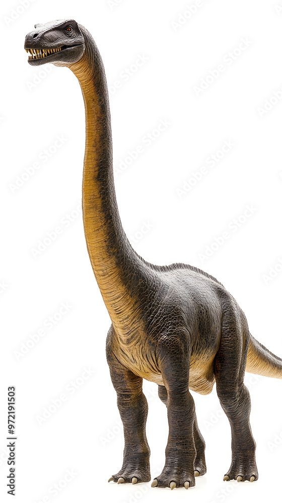 Obraz premium Brachiosaurus dinosaur isolated on white background