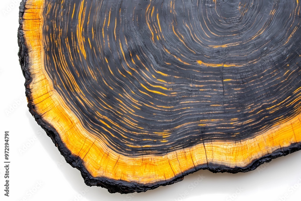 Background image of wood slice with detailed wooden texture for stocks.