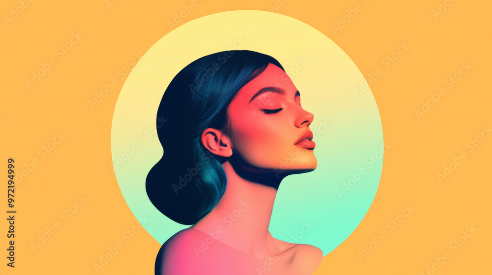 Modern Virgo season graphic with a bold, minimal Virgo glyph, clean lines, and pastel gradients representing tranquility Modern Virgo season graphic with a bold, minimal Virgo glyph, clean lines, and pastel gradients representing tranquility