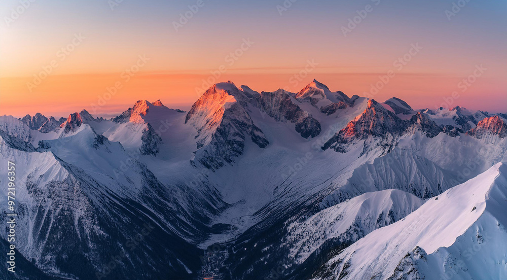 Drone View of Snow-Capped Mountains Drone View of Snow-Capped Mountains
