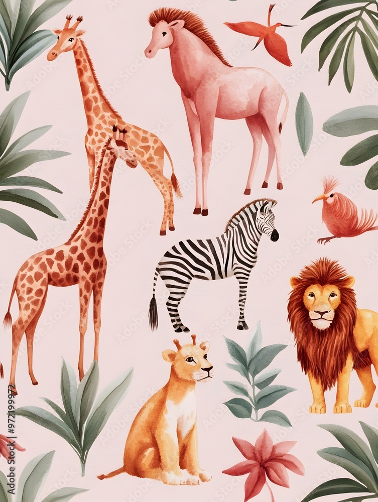 Fototapeta premium Whimsical Isolated Character, a playful and colorful illustration featuring a charming figure against a clean white backdrop, inviting imagination and creativity.