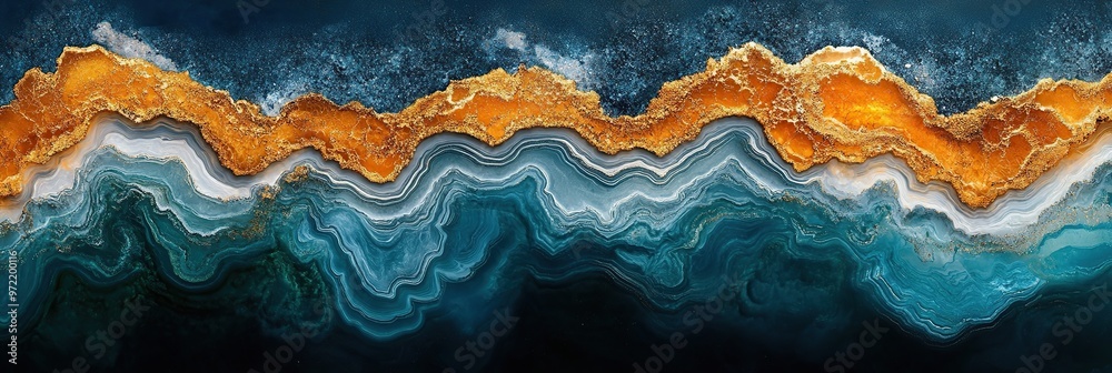 Color brush paint ribbon stroke swirl abstract splash background wave