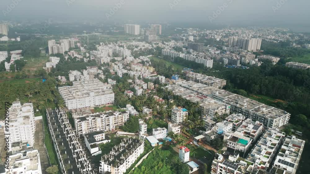 Prakriti nagar buldings bird eye in kogilu Bengaluru Karnataka in india Prakriti nagar buldings bird eye in kogilu Bengaluru Karnataka in india