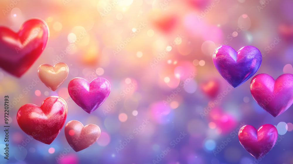A beautiful background with hearts for a romantic congratulation or gift card. A beautiful background with hearts for a romantic congratulation or gift card.