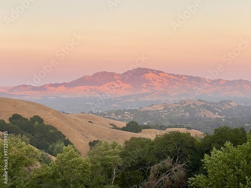 Landscape in the vicinity of the city of Pittsburg (California. USA)