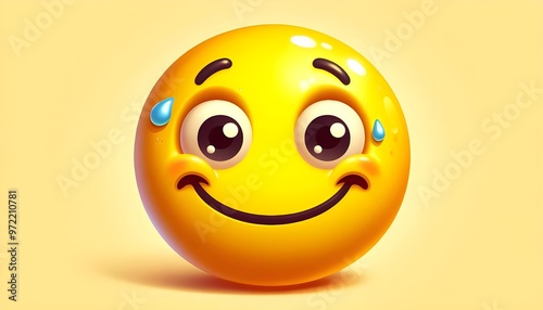 Grinning Face with Sweat