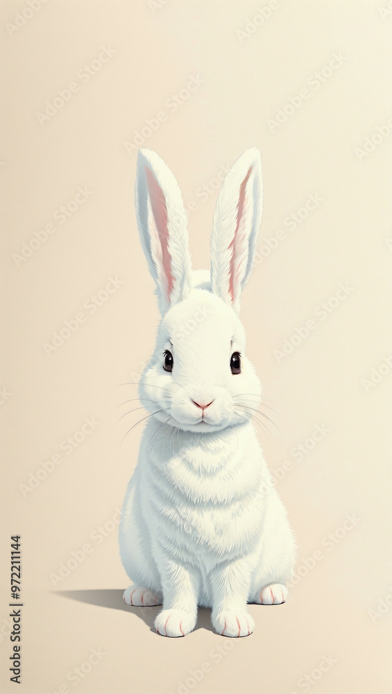 Obraz premium white rabbit