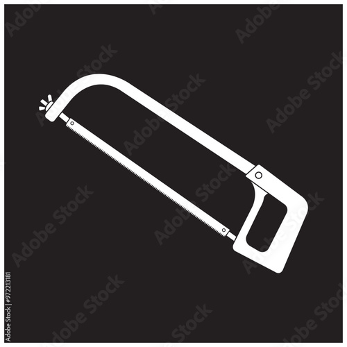 Hacksaw icon illustration  design