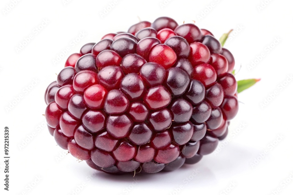 Boysenberry isolated on white background Boysenberry isolated on white background