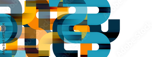 Lines, abstract letter style design background. Geometric vector Illustration For Wallpaper, Banner, Background, Card, Book Illustration, landing page