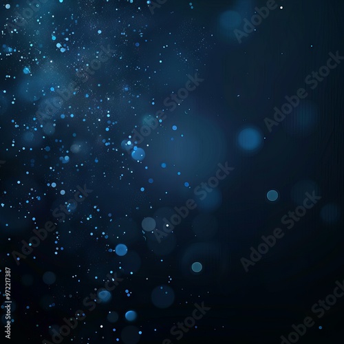 Abstract blue bokeh background with soft glowing lights, perfect for dreamy designs, festive visuals, and elegant event backdrops.