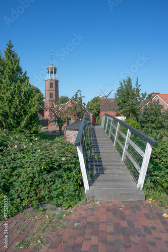 Fishing Village of Ditzum at Ems River,Rheiderland,East Frisia,Leer District,Lower Saxony,Germany photo