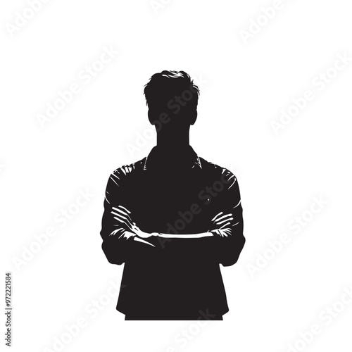 Businesspeople vector silhouette. Businessman and women vector design.