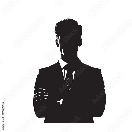 Businesspeople vector silhouette. Businessman and women vector design.