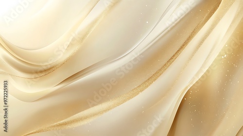 Luxury gold background with beige and white gradient color. Generative  Ai