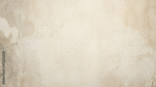 Colour old concrete wall texture background. Close up retro plain cream color cement wall background texture. Design paper vintage parchment element.