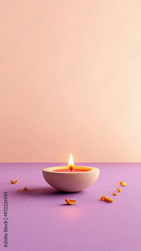 Diya and lights for diwali festival on blurred background Diya and lights for diwali festival on blurred background