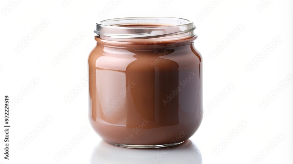 Chocolate yogurt jar with a white background, breakfast, isolated, tasty, indulgence, yogurt, creamy, dessert, jar,chocolate, food, container, healthy, snack, indulgent, treat Chocolate yogurt jar with a white background, breakfast, isolated, tasty, indulgence, yogurt, creamy, dessert, jar,chocolate, food, container, healthy, snack, indulgent, treat